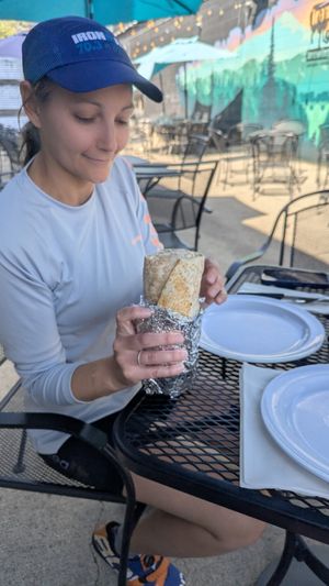 Vegan Bahn mi Burrito at Iron Goat Brewing in Spokane