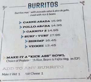 Menu at ESPADÍN in Temecula