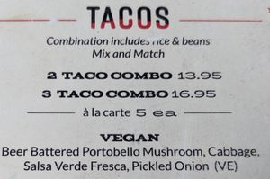 Menu at ESPADÍN in Temecula