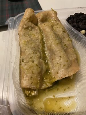 Spinach and Mushroom Enchiladas   at Pueblo in San Diego