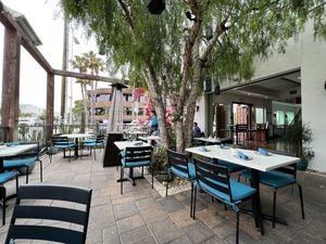 Pretty little patio  at Pueblo in San Diego