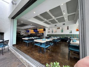 Inside dining is lovely too  at Pueblo in San Diego