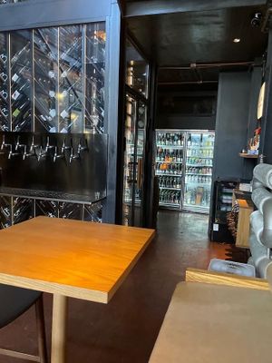 Downstairs seating  at Take Your Veggie in Beijing