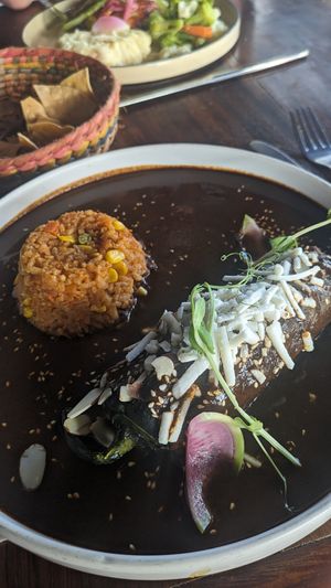 That mole! at Xantolo  in Isla Mujeres