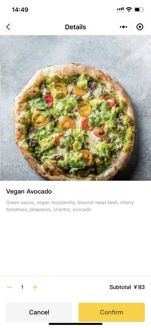 Order on the app  at The Pizza Show - 披萨秀 (芳草地店) in Beijing