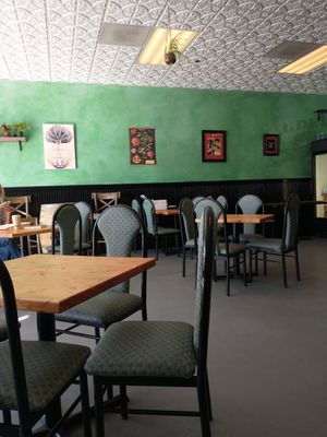 Cute, cozy indoor dining at Magdelena's in Petaluma