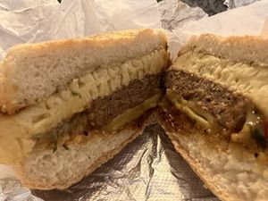 Breakfast sandwich   at Magdelena's in Petaluma