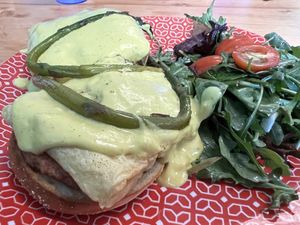 Eggs Benedict - Mother’s Day special   at Magdelena's in Petaluma