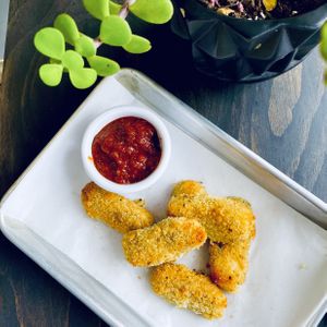 Vegan Jalapeño Mozzarella Sticks   at Magdelena's in Petaluma