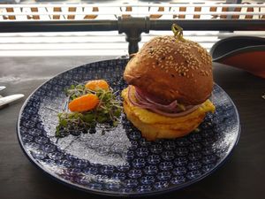 Breakfast smear at Magdelena's in Petaluma