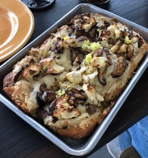 Mushroom Trio Bechemel  at Magdelena's in Petaluma