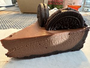 Chocolate mousse cake   at Magdelena's in Petaluma