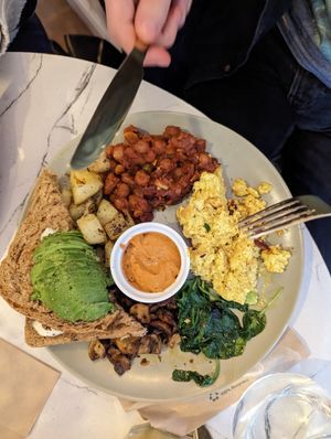 Breakfast + avocado  #Veganuary at Rise Plant Kitchen + Movement Studio in Malvern