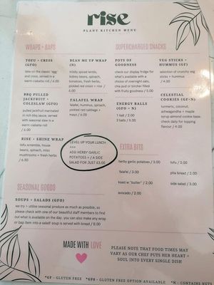  at Rise Plant Kitchen + Movement Studio in Malvern