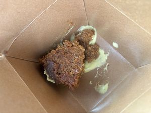 Pistachio cake (upside down)😒  at Rise Plant Kitchen + Movement Studio in Malvern