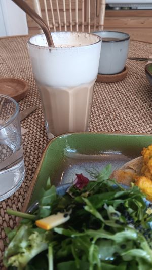 Tiramisu foam at Rise Plant Kitchen + Movement Studio in Malvern