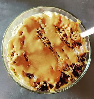 Zeus bowl at Marea Surf Shop Cafe in Samara