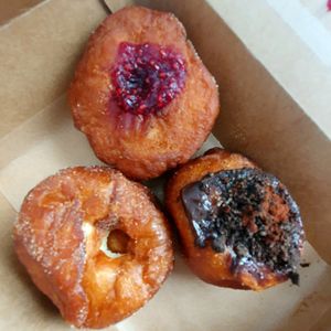 Raspberry, Oreo and original at Güras Cacao in Mordialloc