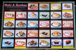 Photo of onsite menu p1 at Zen Sushi & Bar in Bellingham