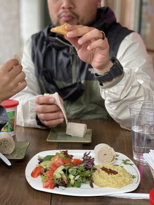 Appetizer sampler   at Queen of Sheba in Tampa
