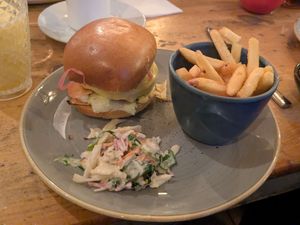 Vegan Beyond Meat Cheeseburger at Lounges - Claro Lounge in Ripon