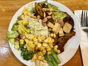 Mixed salad from the salad bar #Veganuary at Sizzler - Fashion Island in Bangkok