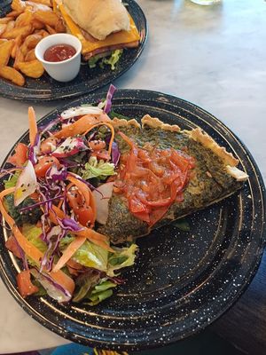 Spinach tart  at Vrote in Montevideo