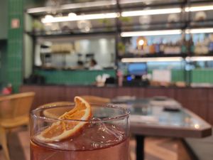 Pina colada at The Green Affair - Parque das Nações in Lisbon