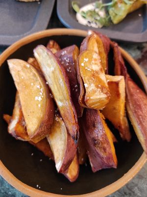 Sweet potatoes at The Green Affair - Parque das Nações in Lisbon