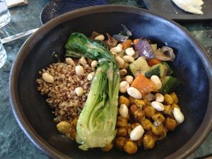 Buddha bowl at The Green Affair - Parque das Nações in Lisbon