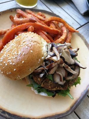 One of the best veggie burgers ive had at The Green Affair - Parque das Nações in Lisbon