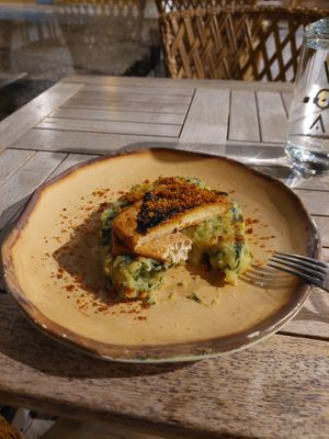 Tofu à lagareiro - I liked it but preferred the seitan steak dish at The Green Affair - Parque das Nações in Lisbon