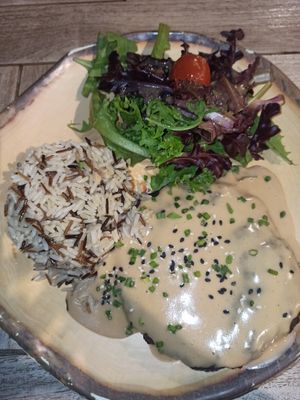 Seitan steak 🤤 at The Green Affair - Parque das Nações in Lisbon