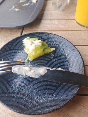 Gyzoas - or last bite..(also starter) at The Green Affair - Parque das Nações in Lisbon