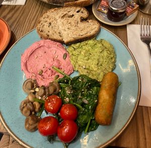 Vegan breakfast   at Cherry On in West London