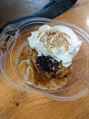 Blueberry crumble inside! at The Pastry Factory in Columbus