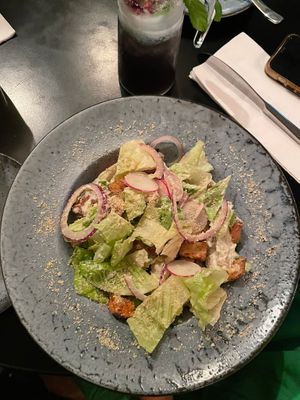 סלט קיסר at Alpaca Bar in Tel Aviv