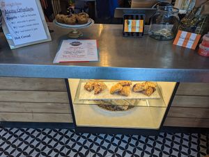 Menu and scones at The Branch Line in Santa Rosa