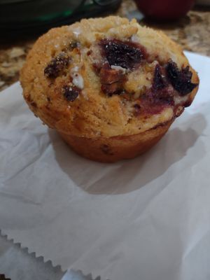 Pistachio cranberry muffin at The Branch Line in Santa Rosa