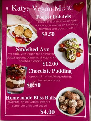 Falafels and Bliss at Katy's Vegan Kitchen in Maleny