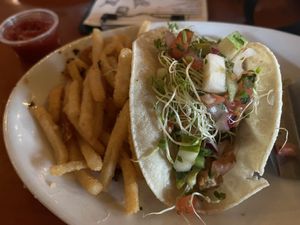 Paco’s tacos (after I ate one)   at Perfect Pear Bistro in Tempe