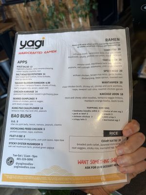   at Yagi Noodles in Newport