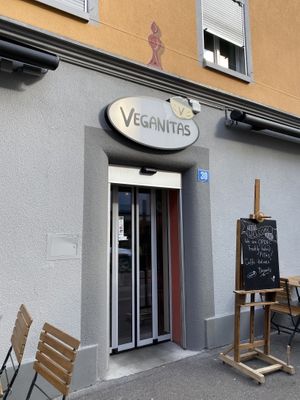 Entrance  at Veganitas in Zurich