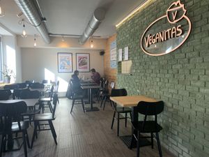 Seating area   at Veganitas in Zurich