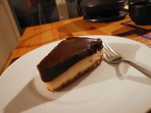 Home made Cheese Cake at Veganitas in Zurich