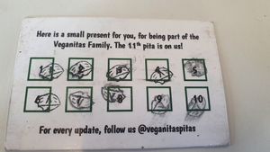 Ask for one of these cards at Veganitas in Zurich