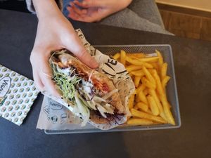 forgot the name, but meat like Döner (combo) at Veganitas in Zurich