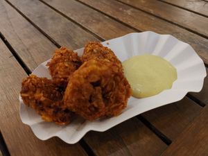 Jackfruit Nuggets as a tester, but have been told, they will be launched soon 🤤 at Veganitas in Zurich