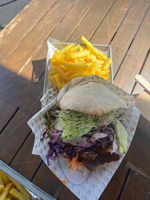 Doner Pita at Veganitas in Zurich