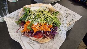 Vegan Salmon Wood Smoked at Veganitas in Zurich